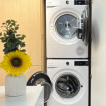 Breda stacking laundry appliance uses the latest innovations for your home appliances saving you energy.
